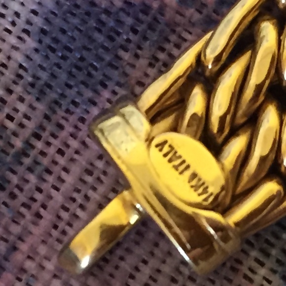 14 Kt Tri color.  Yellow, white and rose gold. - Picture 8 of 12